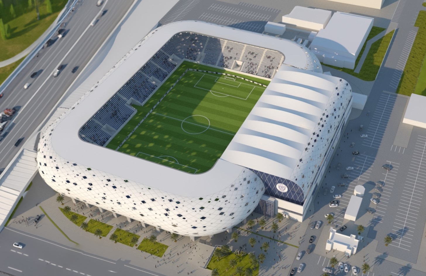 Modular Steel Stadiums for 1,000 to 50,000 People Requiring No Foundations