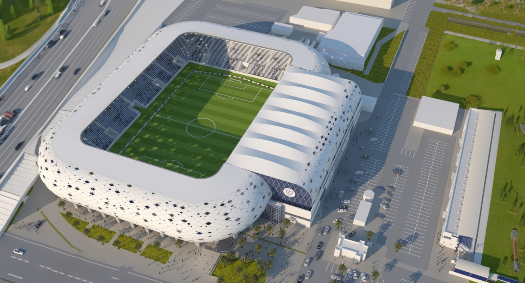 Modular Steel Stadiums for 1,000 to 50,000 People Requiring No Foundations