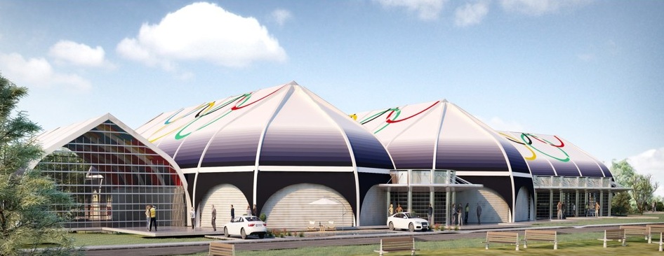 Aluminum-Framed Modular Sports Halls