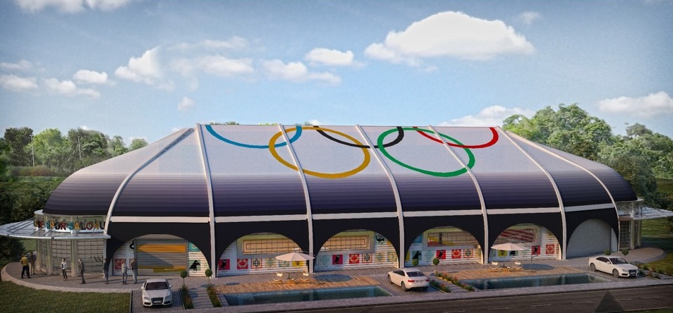 Aluminum-Framed Modular Sports Halls